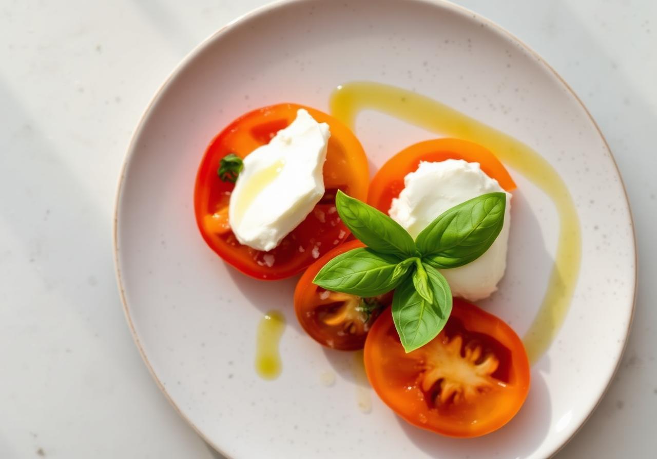 Heirloom Tomato & Burrata Salad: A Three-Ingredient Showpiece